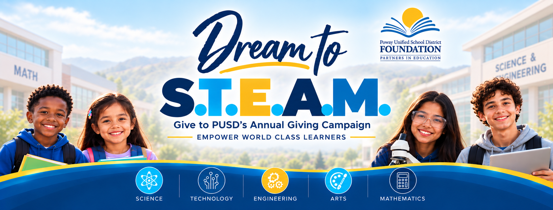 Dream to STEAM 2026 campaign 1600 x 500