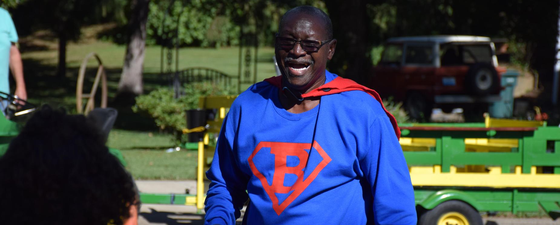 Super Bruce at Corn Festival Parade