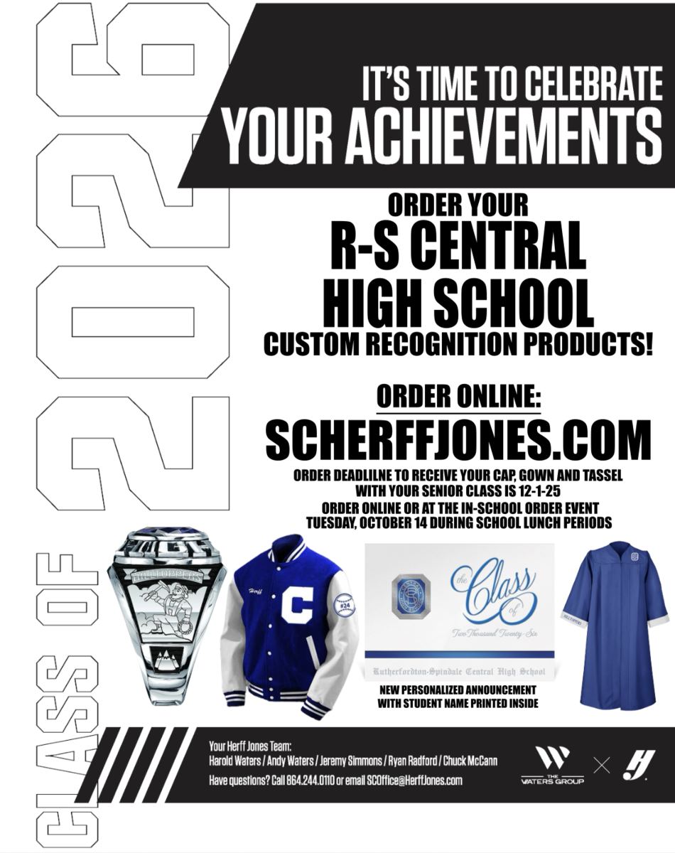 Cap and Gown ordering flyer