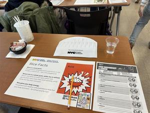 Rice facts table mats