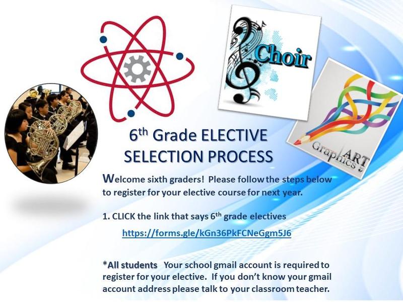 6th Grade Electives 2019-2020 Featured Photo