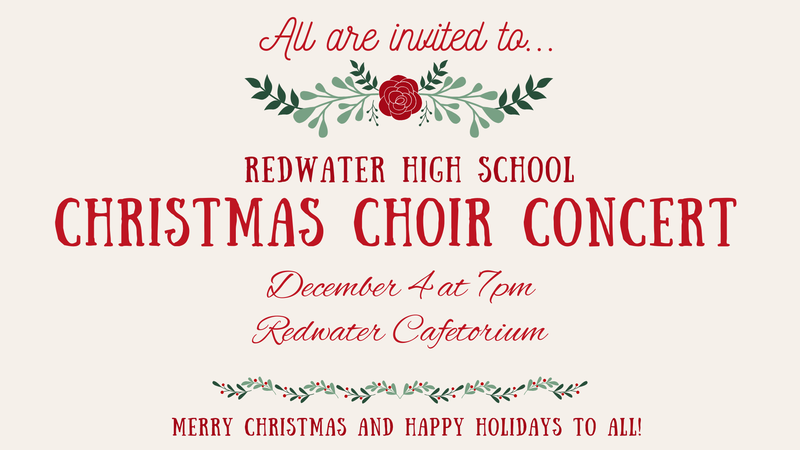 Christmas Concert Banner with information