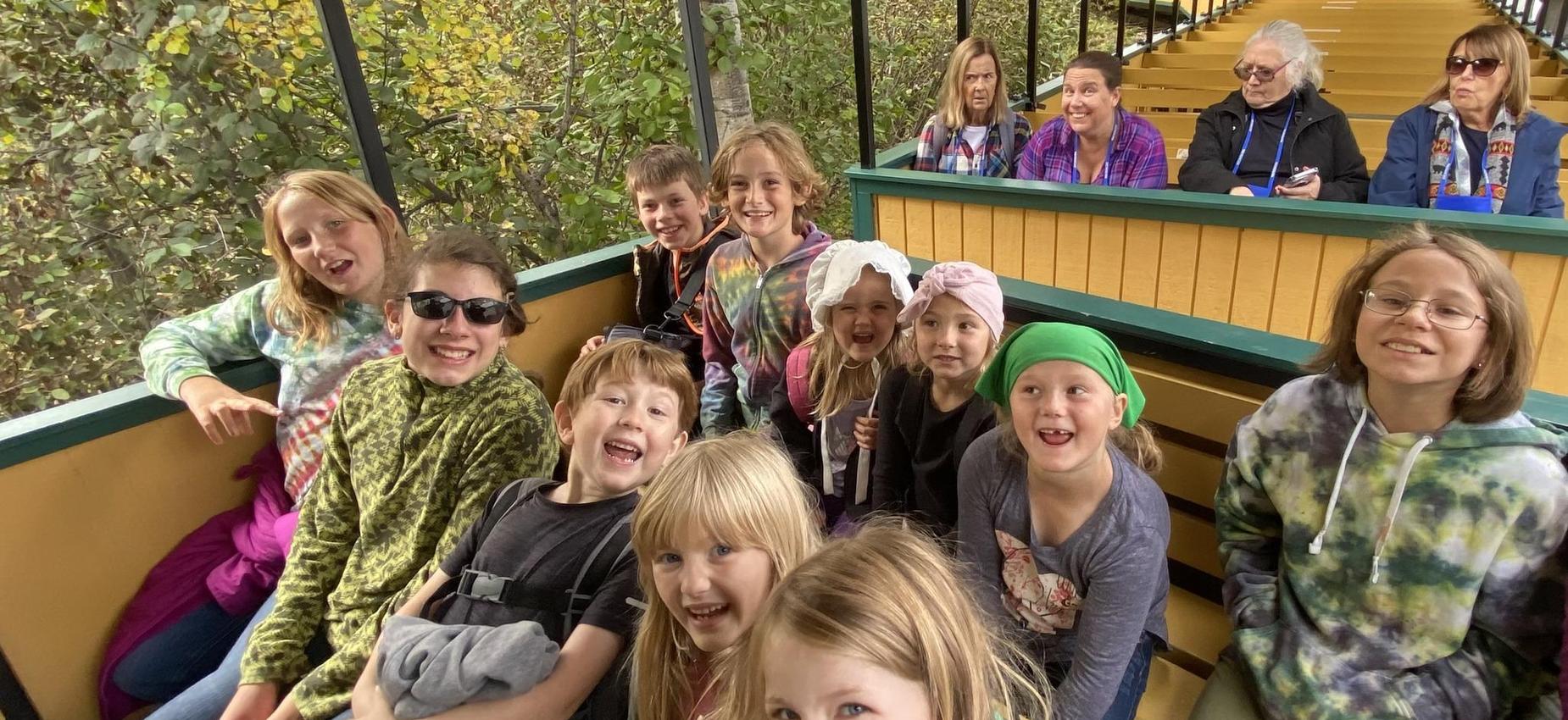 AHS students on a field trip.