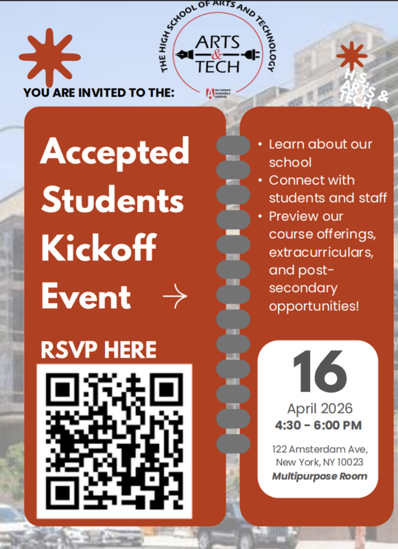 Accepted Students Kickoff Flyer