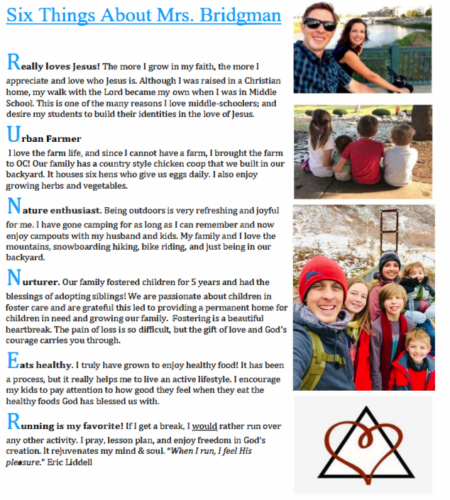 Bridgman 6 Things