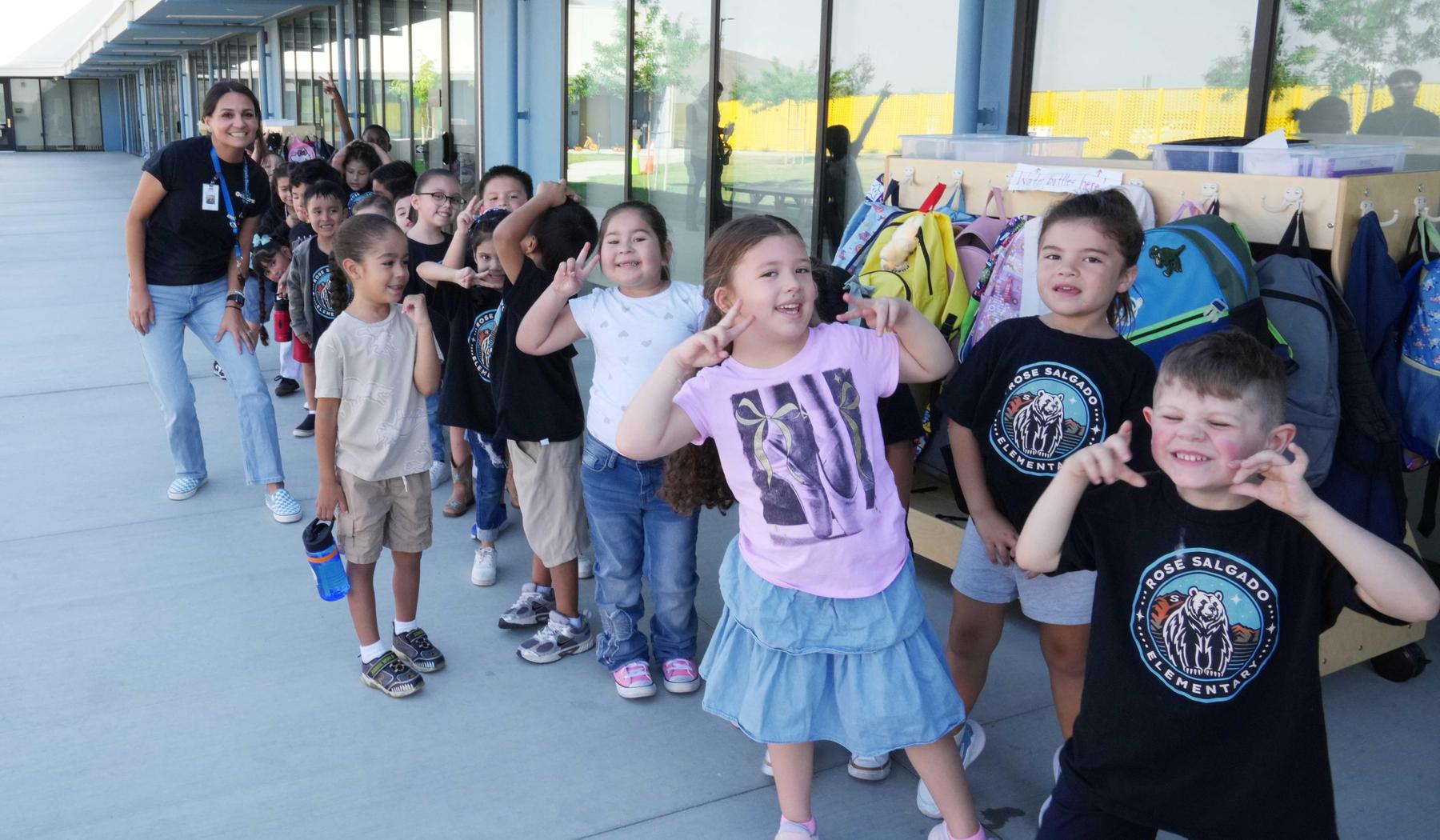 Rose Salgado Elementary students