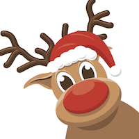 cartoon Rudolph the reindeer