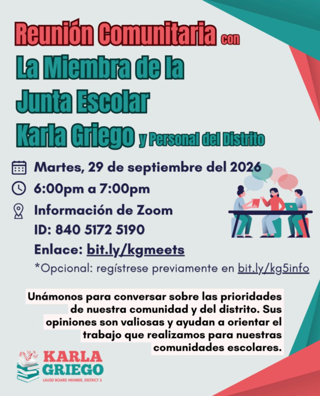 Board Member Meeting Flyer