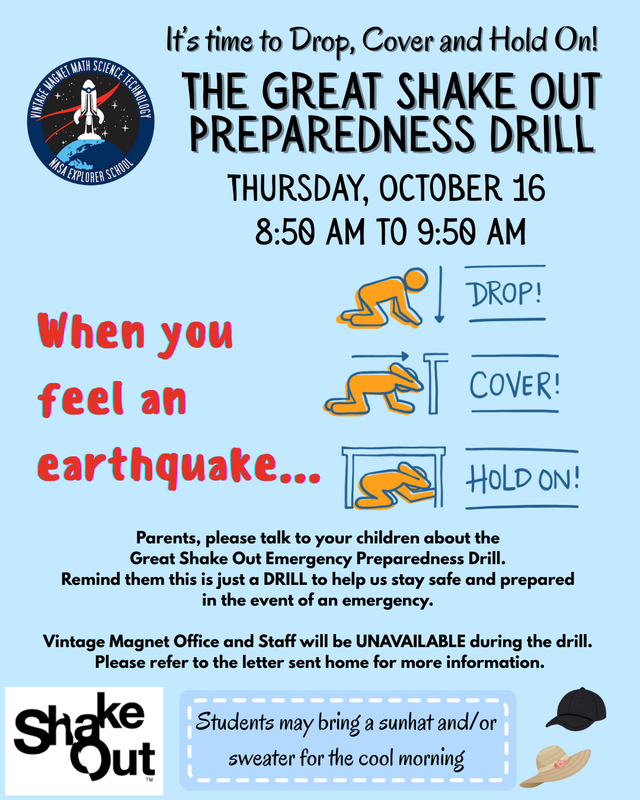 Great Shake Out Preparedness Drill