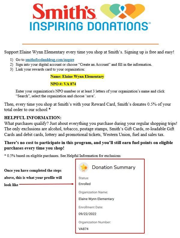 Smith's Donate