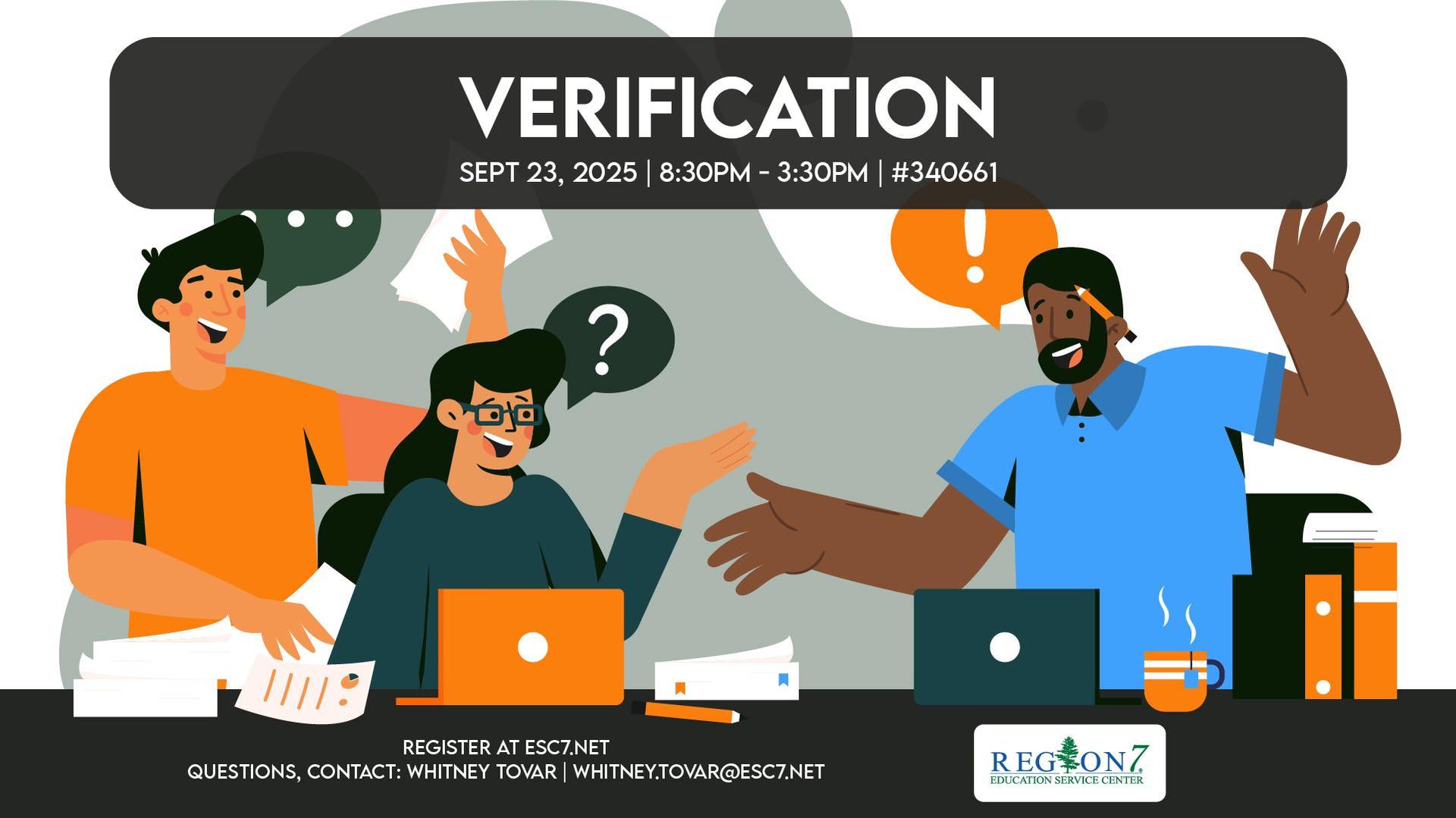 Verification Workshops Graphic