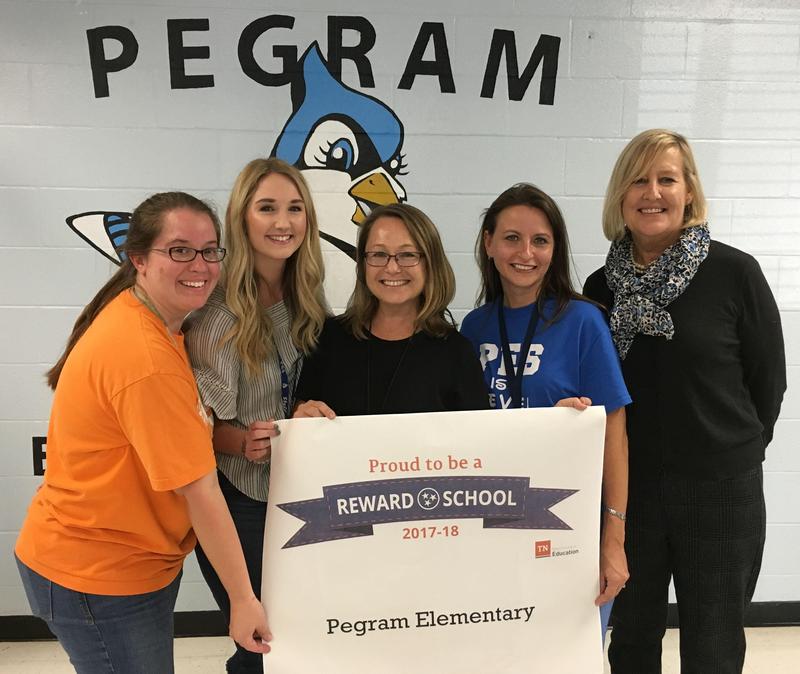 Pegram Elementary School was named a Reward School.