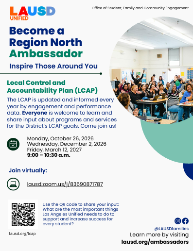 Region North - Region Ambassador LCAP Session #1 - 10.26.2026