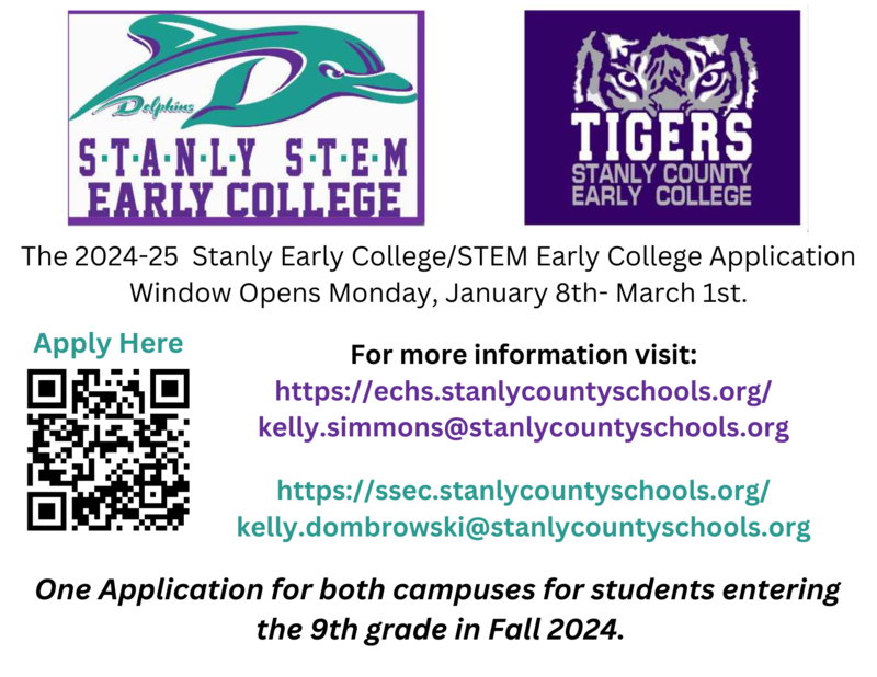 Apply to Stanly Early Colleges Stanly Early College