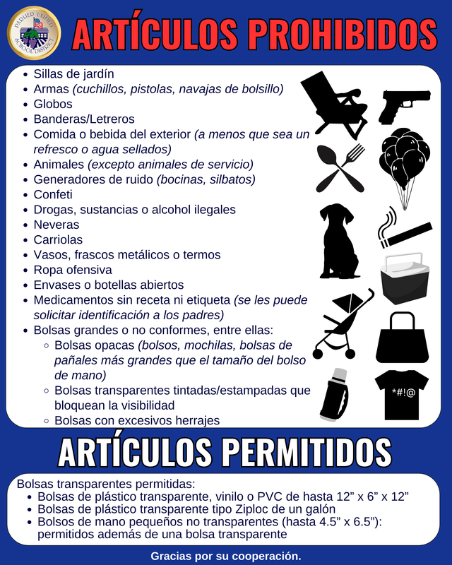 Prohibited Items (SPAN)