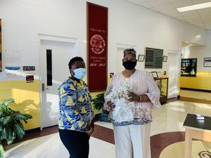 Dr. Bradley and Mrs. Jenkins, Secretary/Bookkeeper