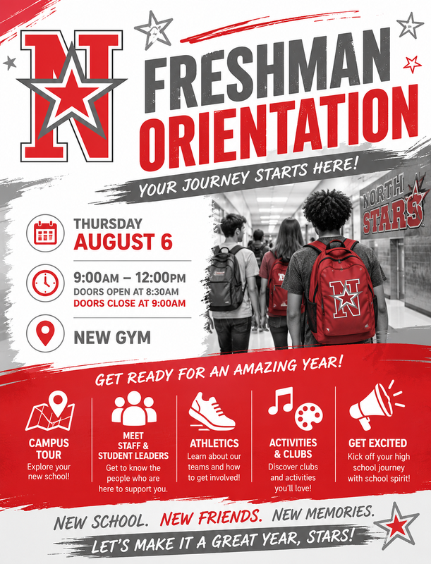 Freshman Orientation Flyer
