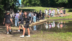 outdoor education class fishing tournament