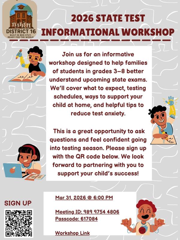 State Test Informational Workshop D16