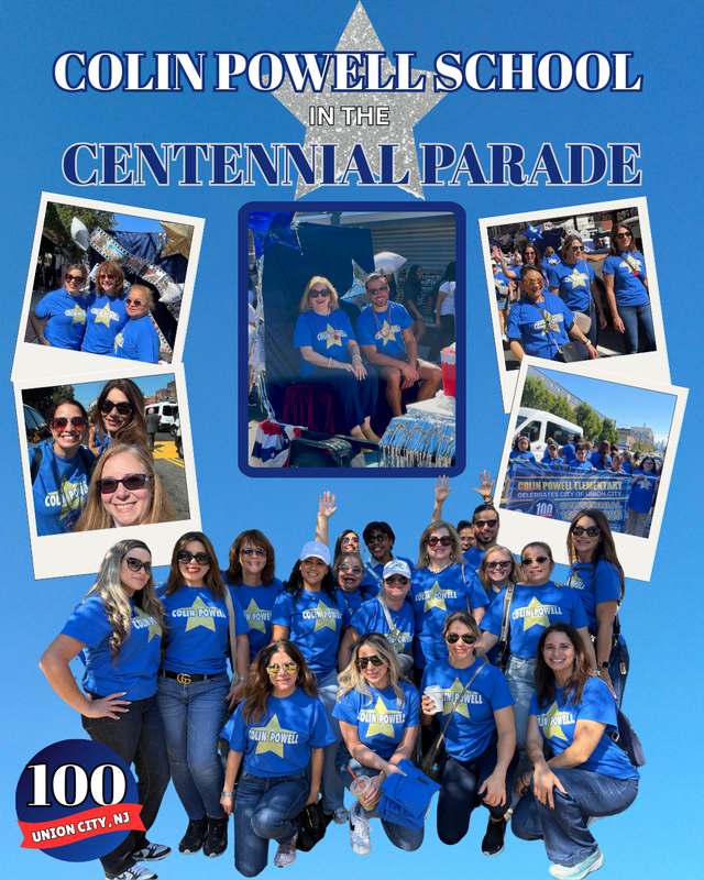 The Colin Powell School representing at the Centennial Parade in Union City