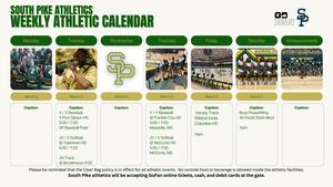 spsd sphs weekly athletics march 2026