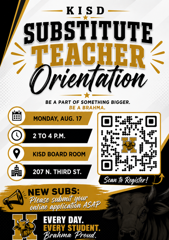 Substitute Orientation Flyer
