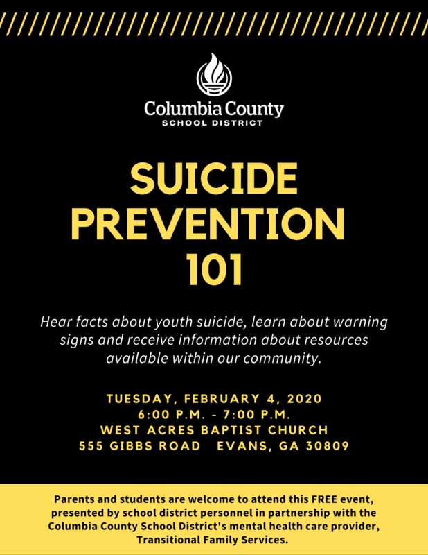 Suicide Prevention Information Night Featured Photo