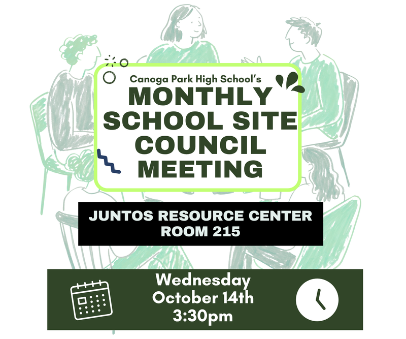 School Site Council Meeting This Wed
