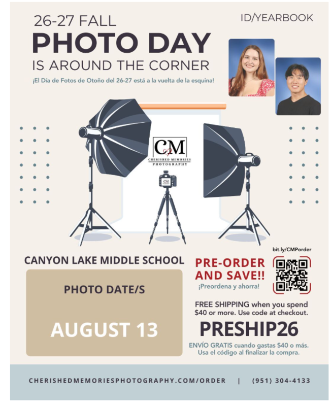 Picture Day - Thursday - August 13 Featured Photo