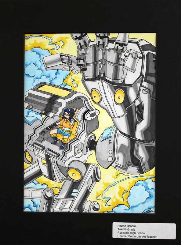 Student artwork on display