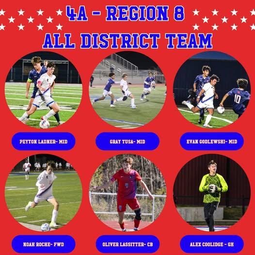 Congratulations to our six pirates on making the 4A- Region 8 all district team!