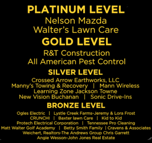 Thank you to our sponsors list