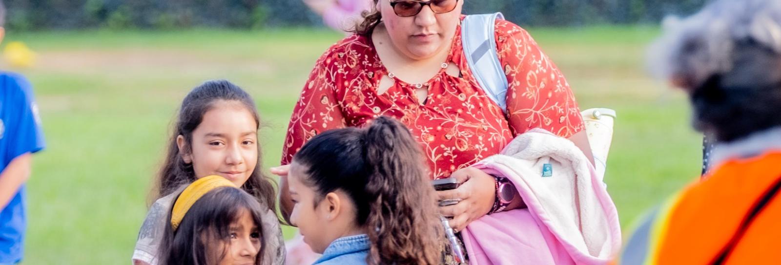 Families at first day of school