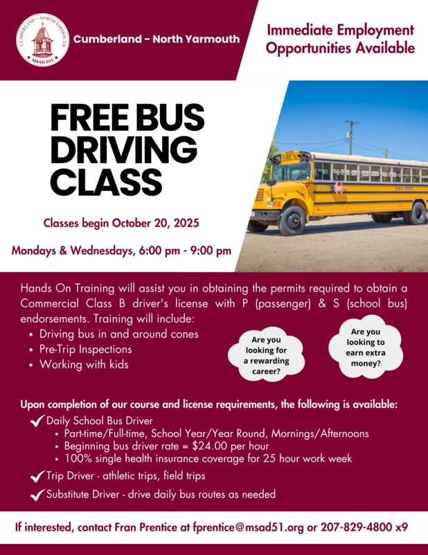 free bus class flyer