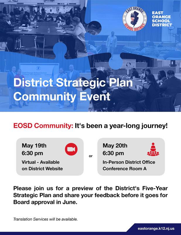 District Strategic Plan Community Input - May 19 & 20