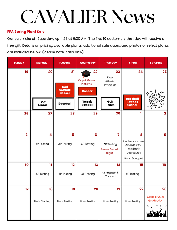 Cavalier News 4-19-26 Featured Photo