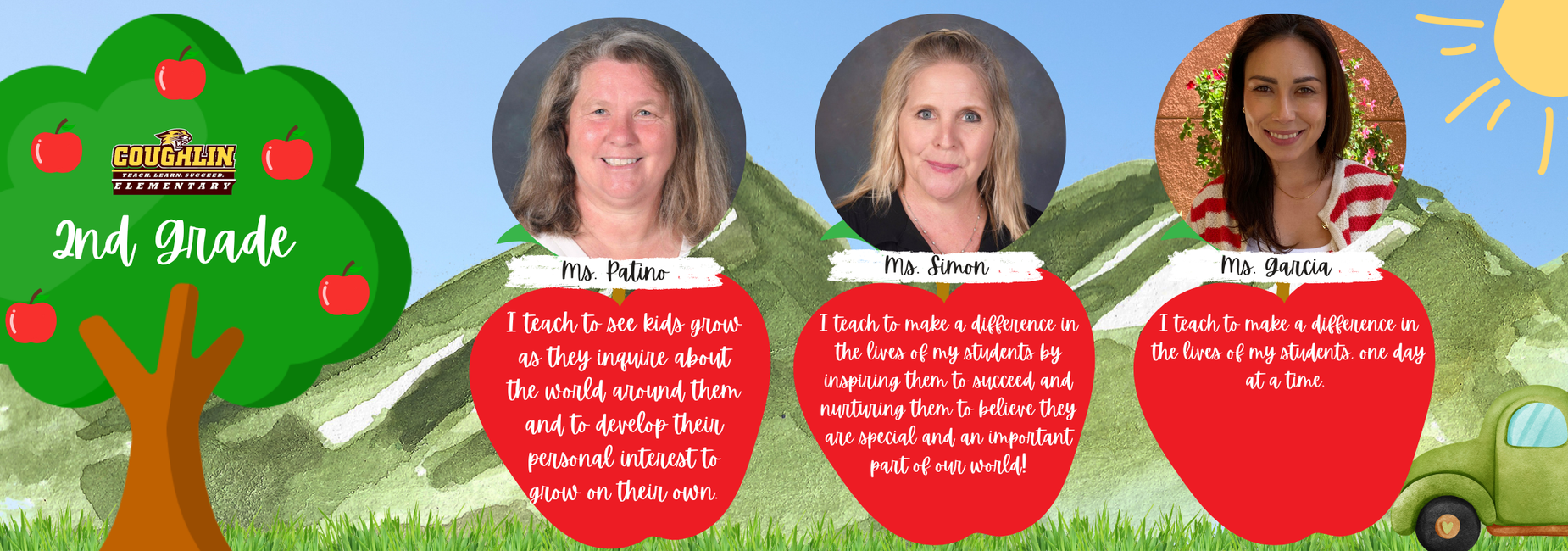 Meet our Staff, Second Grade Ms. Patino, Ms. Simon, and Ms. Garcia