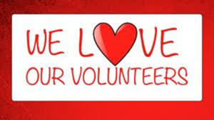 Words We Love our Volunteers in red