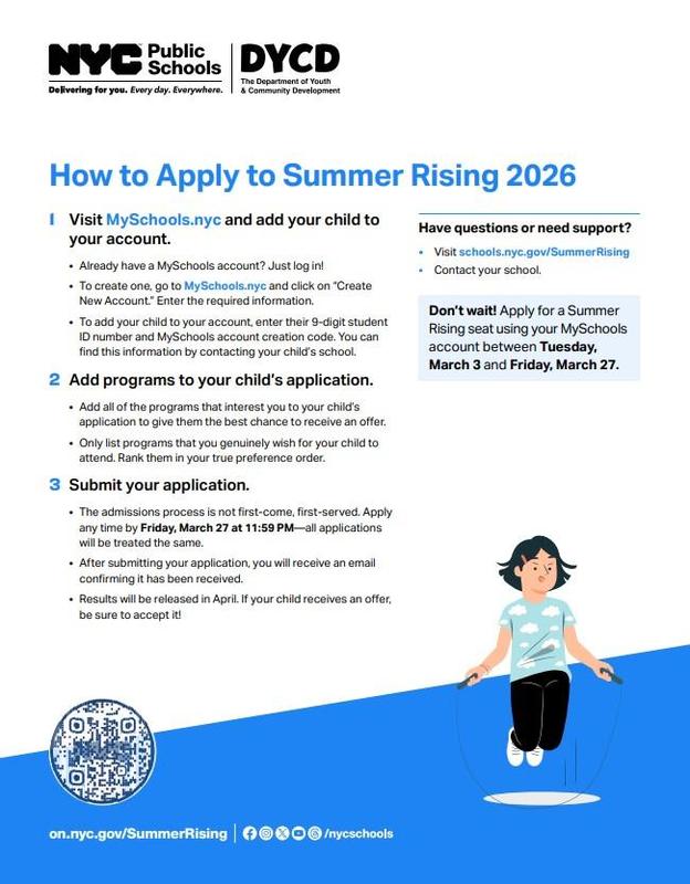 Summer Rising Letter- how to apply