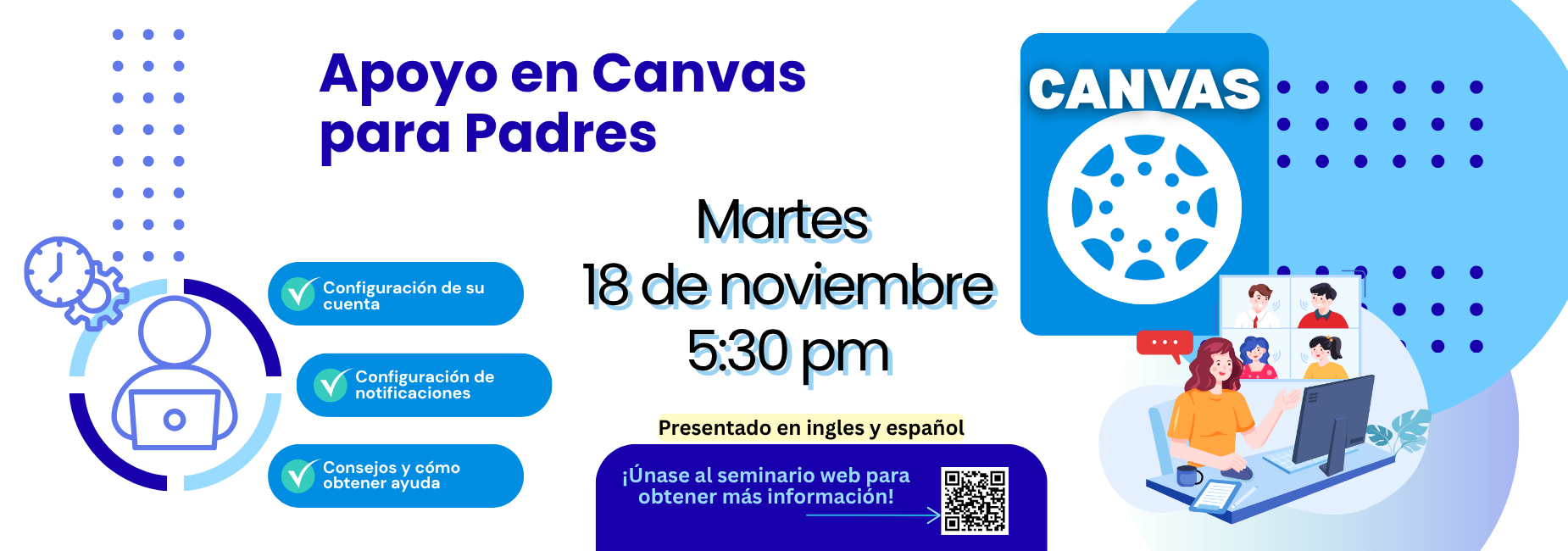 Símbolos informáticos y otros símbolos tecnológicos y el logotipo de Canvas