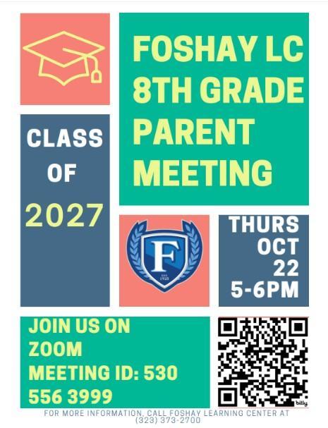8th and 12th PARENT MEETINGS Featured Photo