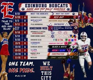 Football and Pep Rally Schedule