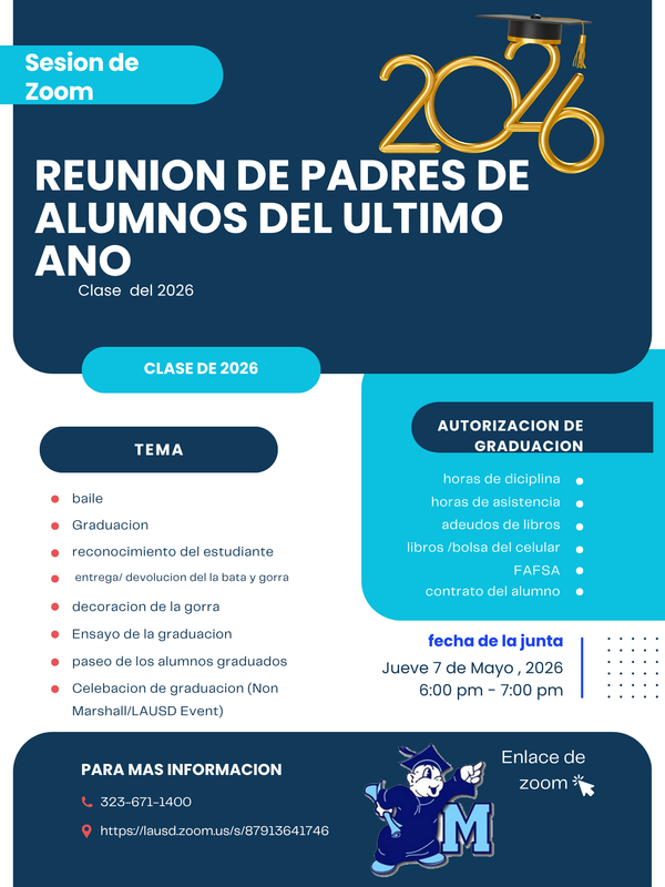 Parent Meeting Flyer (Spanish)