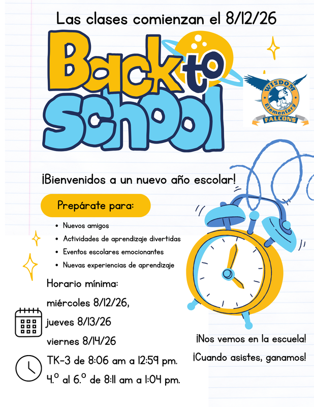 spanish open school flyer