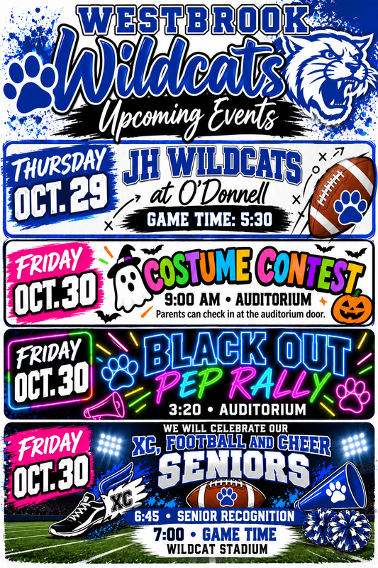 Upcoming Events - Oct 29th & 30th