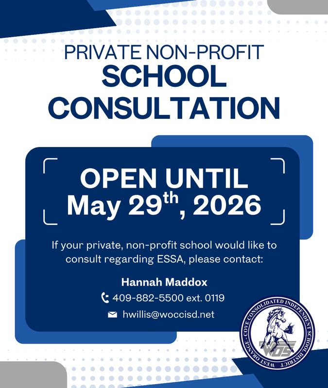 Private Non-Profit School Consultation Contact Flyer