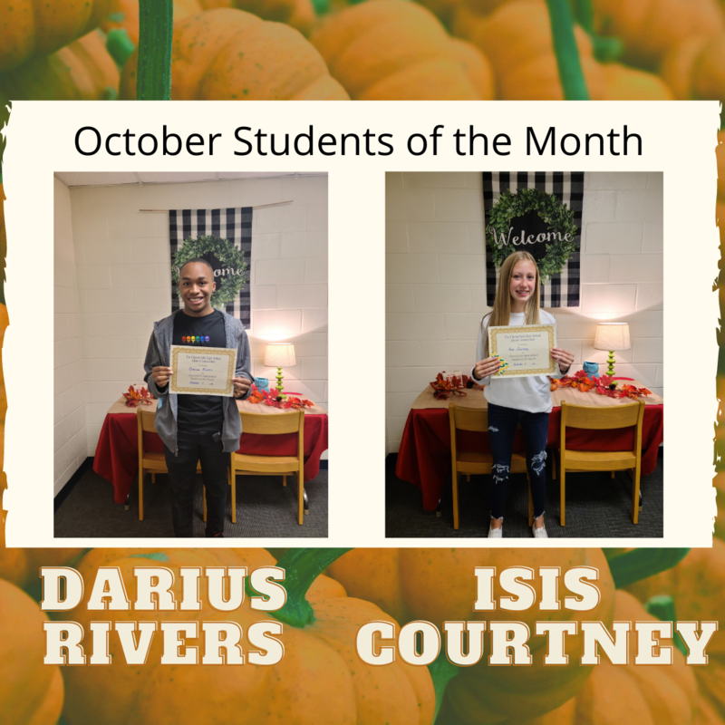 October Students of the Month Featured Photo