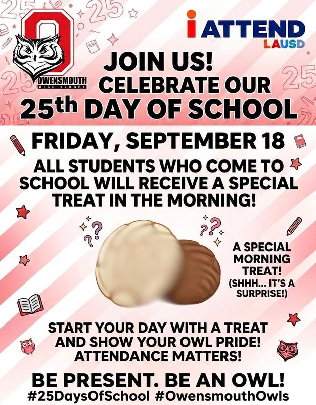 Owensmouth 25th Day of School Flier