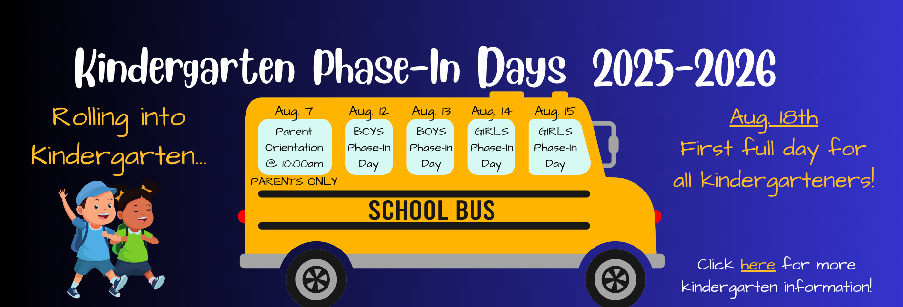 Kindergarten Phase-In Days