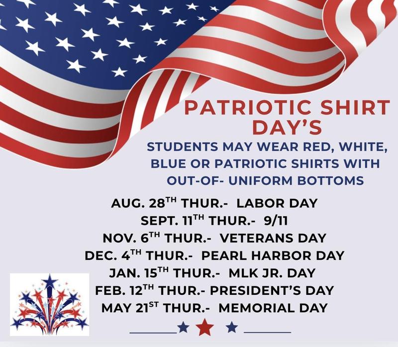 Patriotic Shirt Days!!